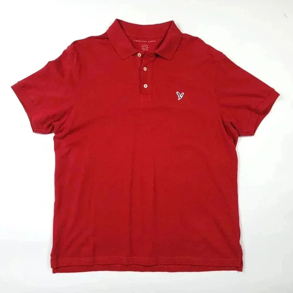 American Eagle Short Sleeve Polo Shirt - Picture 1 of 4